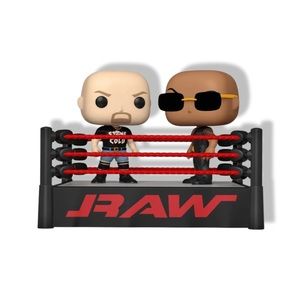 WWE- The Rock vs Stone Cold in Wrestling Ring.